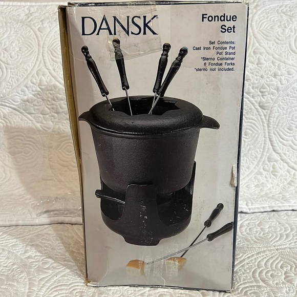 Dansk Kitchen Dansk Cast Iron Fondue Set Poshmark